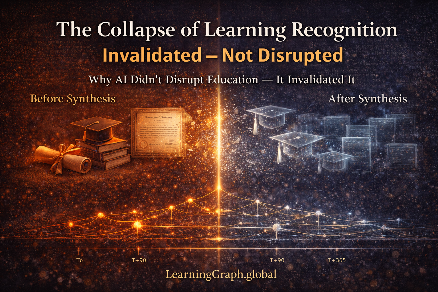 The collapse of learning recognition after AI made performance-based verification meaningless